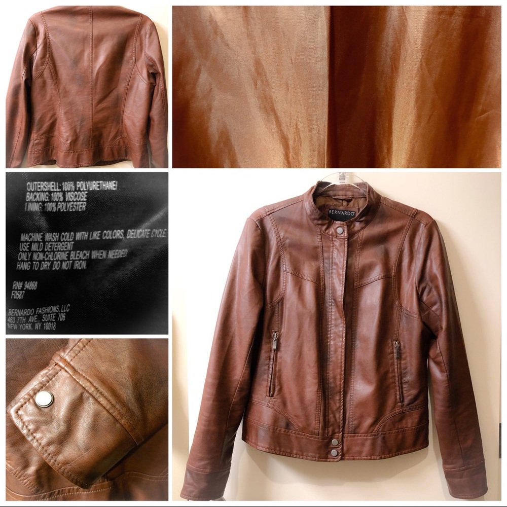 ✨EUC✨BERNARDO FAUX LEATHER JACKET✨